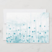 Blue Glitter zal je mijn uitnodiging zijn. (Achterkant)