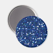 Blue Glitters Magnet (Voorkant / Achterkant)