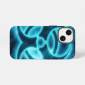Blue Glo Biohazard iPhone Case Hoesje (Achterkant horizontaal)