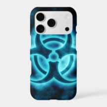 Blue Glo Biohazard iPhone Case