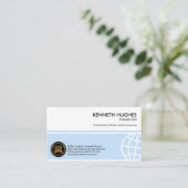 Blue Global Box Stripes Foundation CEO Visitekaartje (Staand voorkant)