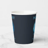 Blue Globe Passport Travel Baby Shower Papieren Bekers (Links)