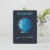 Blue Globe Passport Travel Books for Baby Informatiekaartje (Staand voorkant)