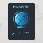 Blue Globe Passport Travel Books for Baby Informatiekaartje (Voorkant)