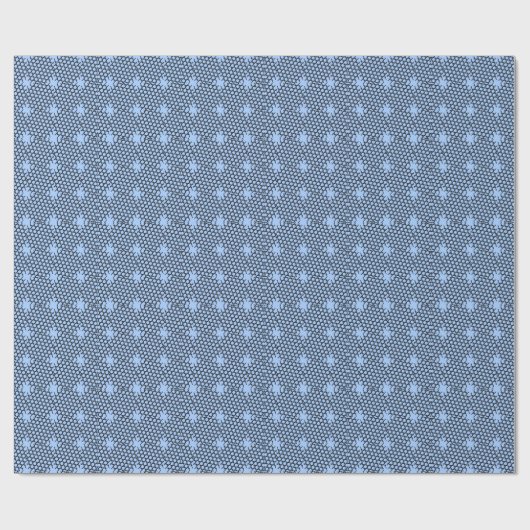 Blue Glossy Wrapping Birthday any Giftwrap Cadeaupapier (Vlak)