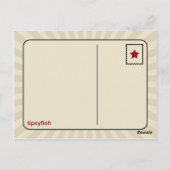 Blue Glow Fairiy Briefkaart (Achterkant)