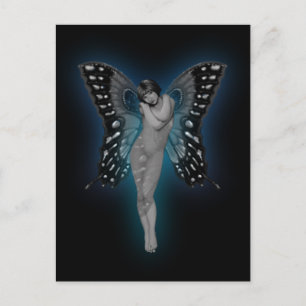 Blue Glow Fairiy Briefkaart