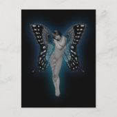 Blue Glow Fairiy Briefkaart (Voorkant)