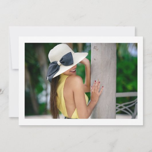 Blue Glow Futuristic Virtual Graduparty Kaart (Achterkant)