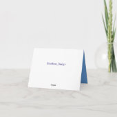 Blue Glow Muzieknoten Note Card Kaart (Achterkant)
