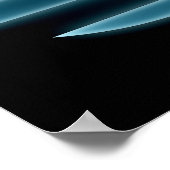 Blue Glow Neon USA American Photo Wall Poster (Hoek)