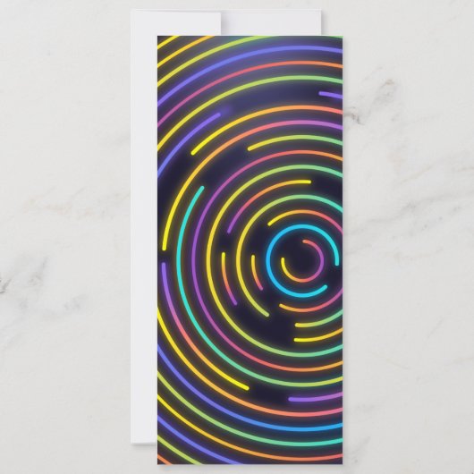 Blue Glow Roller Skicket Pass Birthday Kaart (Achterkant)