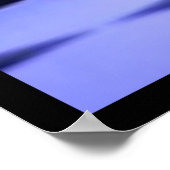 Blue Glowing King Chess Piece Poster (Hoek)