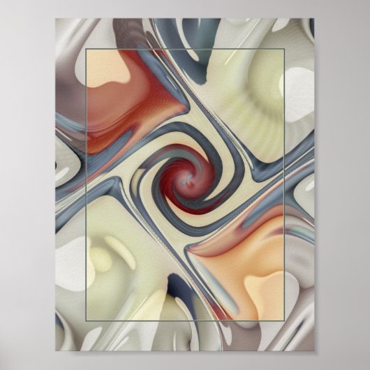 Blue Gnarly Poster (Voorkant)