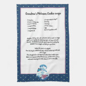 Blue Gnome kerstboom Recipskeepomwille Theedoek (Verticaal)