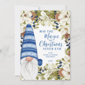 Blue Gnome Magic van de Feestdagen Flat Holiday Ka Feestdagenkaart (Voorkant)