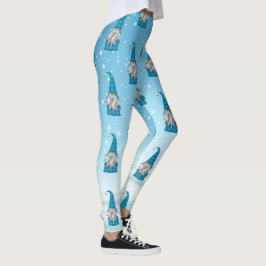 Blue Gnome Patroon Leggings