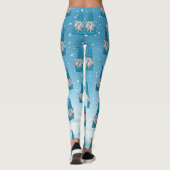 Blue Gnome Patroon Leggings (Achterkant)