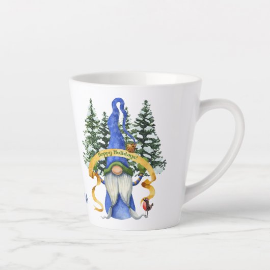 Blue Gnome vakantiewensen op maat Latte Mok (Rechts)