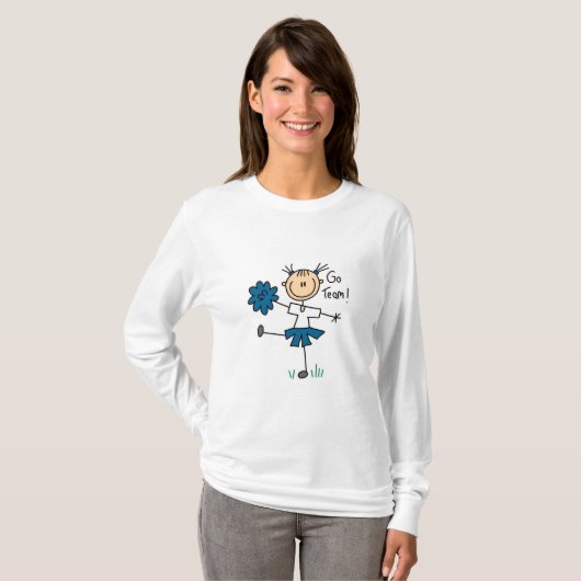Blue Go Team Cheerlead Tshirts en Gifts (Voorkant volledig)