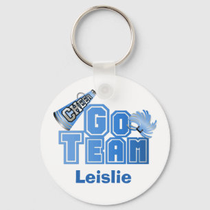 Blue Go Team Cheerleader Sleutelhanger