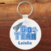 Blue Go Team Cheerleader Sleutelhanger (Voorkant)