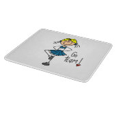 Blue Go Team Cheerleader Snijplank (Hoek)