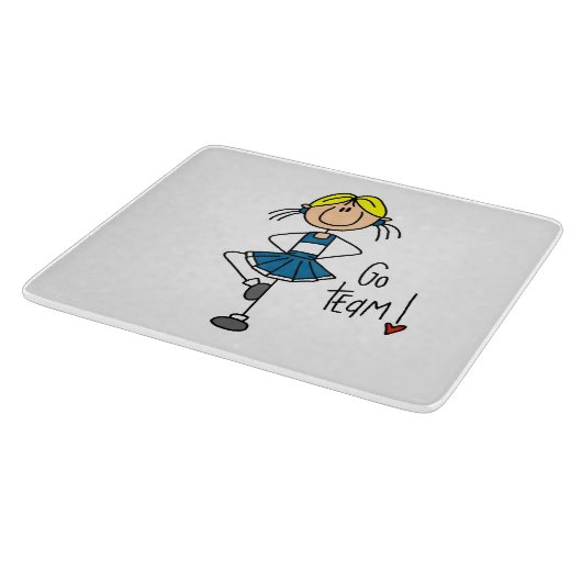 Blue Go Team Cheerleader Snijplank (Hoek)