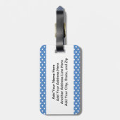 Blue Go Team Cheerleader T-shirts en cadeautjes Bagagelabel (Achterkant verticaal)