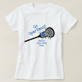 Blue Go Team Lacrosse mama T-shirt