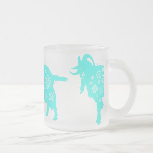 Blue Goat Jaar van de Geit Schaap Ram Mok (Rechts)