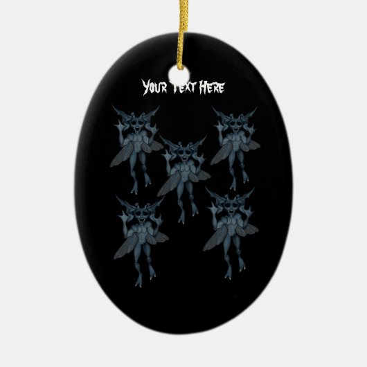Blue Goblin Gang Halloween Ornament (Voorkant)