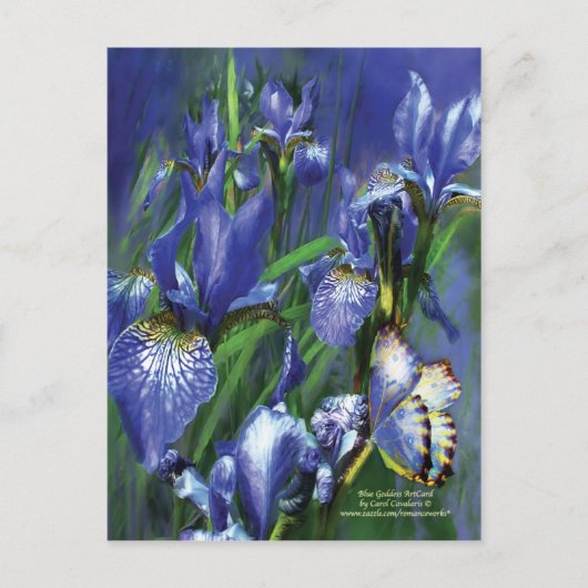 Blue Goddess Art Briefkaart (Voorkant)