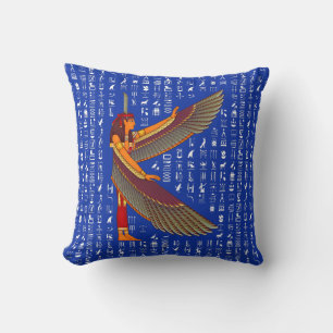 Blue Goddess Maat Sierkussen