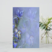 Blue Goddess Stationery Briefpapier (Staand voorkant)