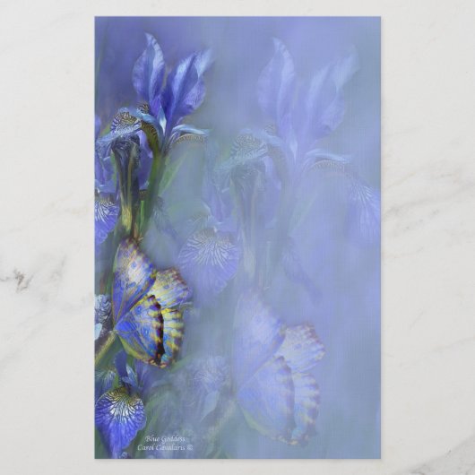 Blue Goddess Stationery Briefpapier (Voorkant)