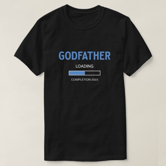 Blue Godfather Loading Complete Date Baby Boy T-shirt (Design voorkant)