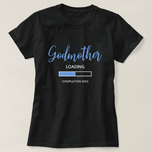 Blue Godmoeder Loading Completion 2021 Baby Boy T-shirt (Design voorkant)