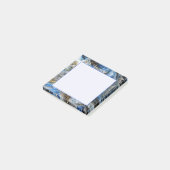 Blue Gold Abstract 3D-effect Aangepast 3x3 Post-it® Notes (Schuin)