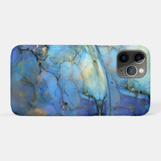 blue gold abstracte scifi orbb Case-Mate iPhone case (Achterkant (horizontaal))