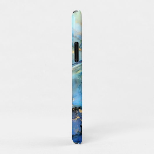 blue gold abstracte scifi orbb Case-Mate iPhone case (Achterkant/rechts)