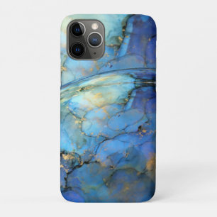 blue gold abstracte scifi orbb Case-Mate iPhone case