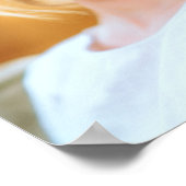 Blue Gold Afstuderen Foto 2023 Graduation Party Poster (Hoek)