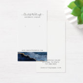 Blue Gold Agate Script Earring Display Kaart (Bureau)