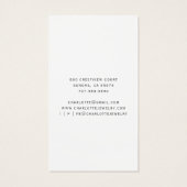 Blue Gold Agate Script Earring Display Kaart (Achterkant)