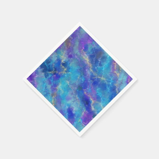 Blue, Gold and Purple Marble Servet (Hoek)
