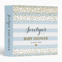 Blue Gold Baby Shower Organizer Keepomwille Album