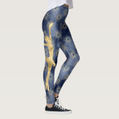Blue, Gold, Ballerina en Sunshine Pattern Leggings (Rechts)