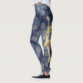 Blue, Gold, Ballerina en Sunshine Pattern Leggings (Links)