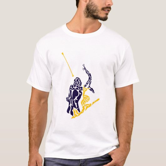 Blue & Gold Baton Twirler T-shirt (Voorkant)
